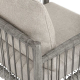 Borneo Outdoor Dining Chair Dove - Light Gray by Uttermost - View 6