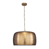 Lemont Hammered Brass 1 Light Pendant Brass - Bronze by Uttermost - View 4