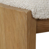 Port Small Bench Natural / White - White / Light Brown by Uttermost - View 7