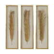 Palma Leaf Shadow Box (Set of 3) - Gold / White by Uttermost - View 1