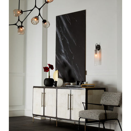 Arteriors Edison Credenza – Antique Brass & Ebony Finish