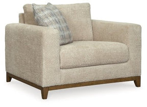 Ashley Desert Parklynn Chair and a Half - Chenille | Home Elegance USA