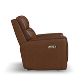 Alister Power Gliding Recliner With Power Headrest And Lumbar - Sedona | Flexsteel