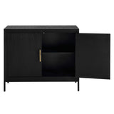 Front Range Dark Oak 2 Door Cabinet - Dark Brown by Uttermost - View 4