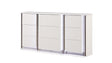 Fabio Contemporary Style 6-Drawer Dresser Made with Diamond-Patterned Side Accents with LED Lighting and Wood in White Finish(INCLUDES DRESSER ONLY)  same as B009P309318 (CA inventory)