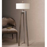 Mondovi Modern Floor Lamp - Dark Brown / Beige by Uttermost - View 4