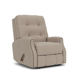 Devon Transitional Leather Recliner, Nailhead Trim | Flexsteel