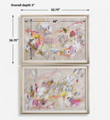 Metropolitan Rush Abstract Prints (Set of 2) - Pink by Uttermost - View 9