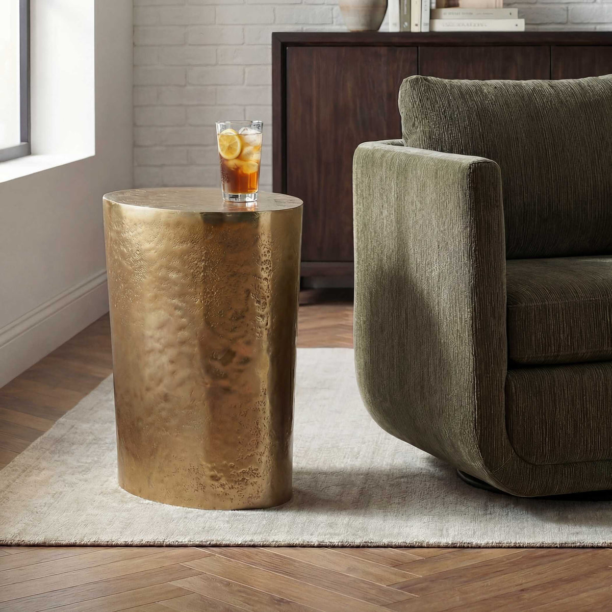 Morroni Accent Table Brass - Gold by Uttermost - View 2