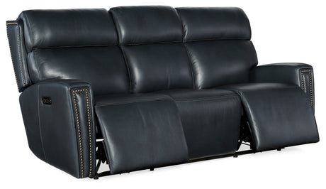 Ruthe Zero Gravity Power Sofa With PH & Hidden Console - Blue by Hooker Furniture - View 8