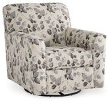 Ashley Platinum Abney Swivel Accent Chair - Chenille;Textured | Home Elegance USA