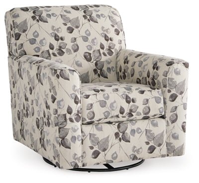 Ashley Platinum Abney Swivel Accent Chair - Chenille;Textured - 4970142 - Home Elegance USA - 1