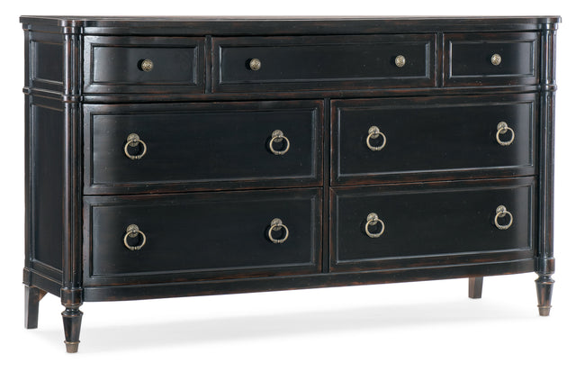 Charleston Seven-Drawer Dresser - Black by Hooker Furniture - View 1