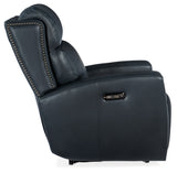 Ruthe Zero Gravity Power Recliner With Power Headrest - Blue by Hooker Furniture - View 5