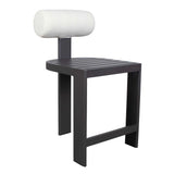 Bolster Back Outdoor Counter Stool - White by Uttermost - View 7