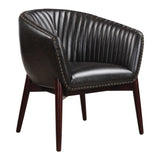 Anders Chenille Accent Chair - Black / Light Brown by Uttermost - View 3