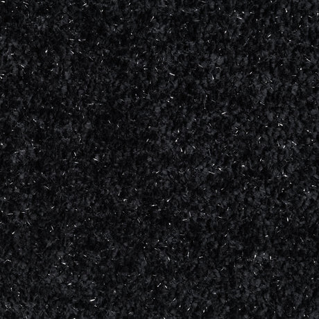 Lucifer Black & White Shimmer Fabric Sectional Sofa w/3 Pillows - sold by Home Elegance USA