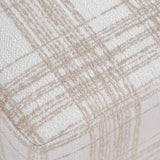Joie Porcelain Plaid Ottoman - White by Uttermost - View 6