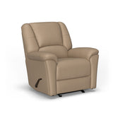 Plush Transitional Leather Gliding Recliner | Flexsteel