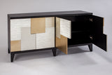 Black Ash Cabinet 4F10-S with Multi-Tone Door Front & Optional Mirror – Artmax - Home Elegance USA