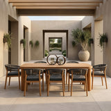 Kamari - Outdoor Natural Teak Dining Table - View Image 1