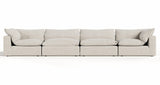 Garman - Modern Light Grey Modular Sectional Sofa-4-Piece Sectional - View Image 1