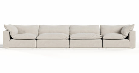 Garman - Modern Light Grey Modular Sectional Sofa-4-Piece Sectional - View Image 1