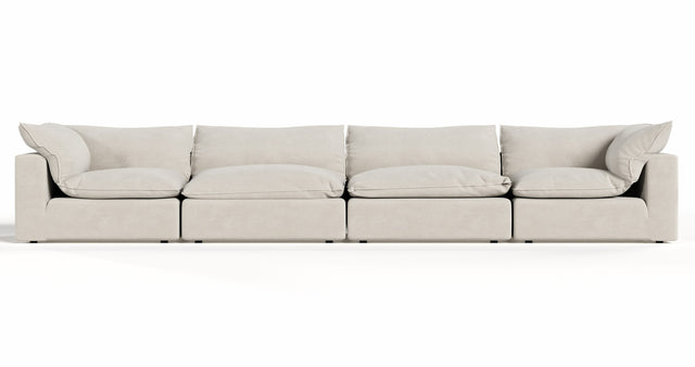 Garman - Modern Light Grey Modular Sectional Sofa-4-Piece Sectional - View Image 1