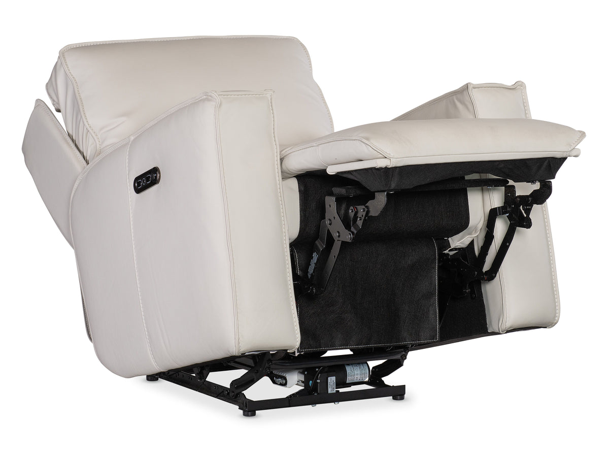 Miles Zero Gravity Power Recliner With Power Headrest - White by Hooker Furniture - View 5
