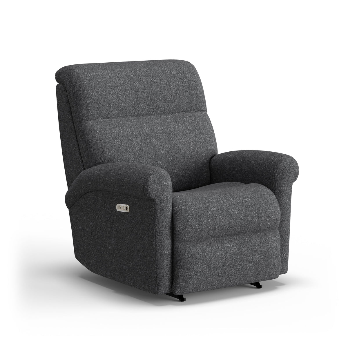 Davis Transitional Fabric Power Rocking Recliner With Power Headrest | Flexsteel