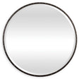 Benedo Round Mirror - Black by Uttermost - View 1