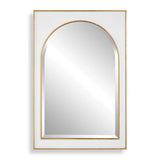 Crisanta Gloss White Arch Mirror by Uttermost - View 1
