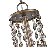 Valka 6 Light Crystal Chandelier - Light Brown / Silver by Uttermost - View 5