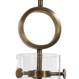 Imbuto Funnel Glass 1 Light Pendant White & Gold - White / Yellow by Uttermost - View 6