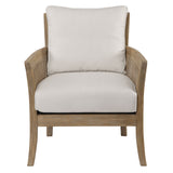Encore Natural Armchair - White / Light Brown by Uttermost - View 1