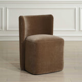 Outlook Modern Velvet Dining Chair - Dark Brown by Uttermost - View 3