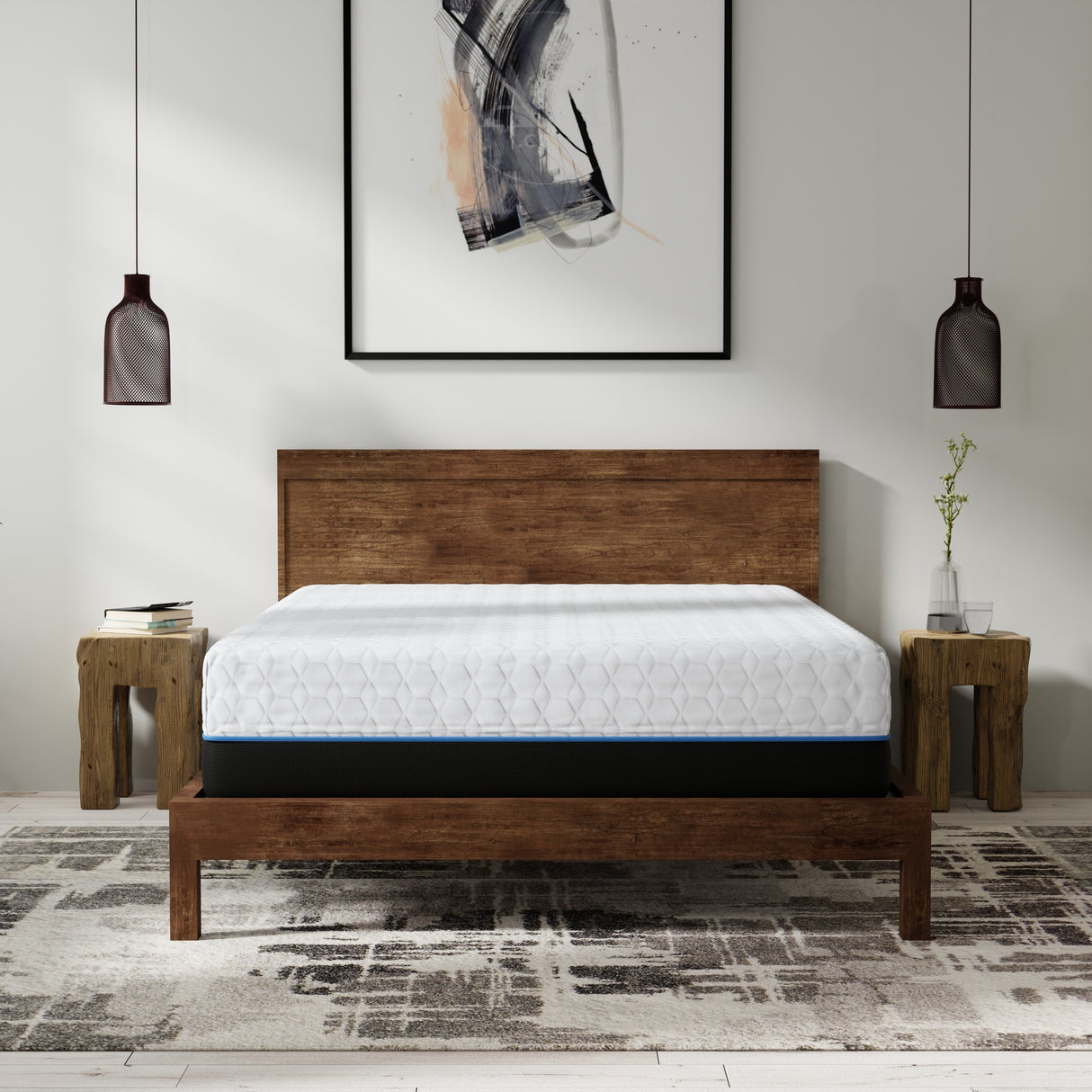 Copper Infused 14 Inch Plush Memory Foam Queen Mattress