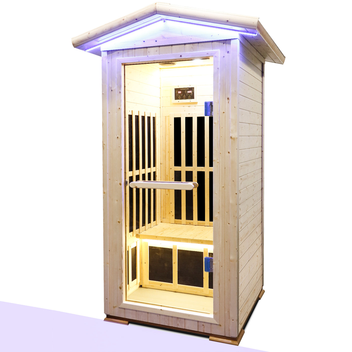 Single person spruce far infrared sauna hair - Home Elegance USA