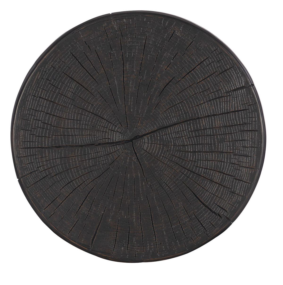 Commerce And Market Carved Stump Side Table - Black by Hooker Furniture - View 11