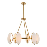 Oviform 6 Light Round Chandelier - Gold by Uttermost - View 6