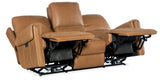 Somers Sofa With Power Recline & Power Headrest - Light Brown by Hooker Furniture - View 4