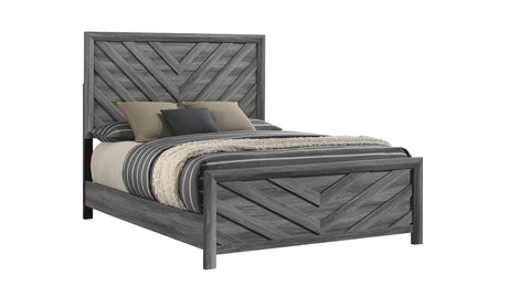 Denver Modern Style 4 Pc Queen Bedroom Set Made with Wood in Gray(NJ INVENTORY) - sold by Home Elegance USA