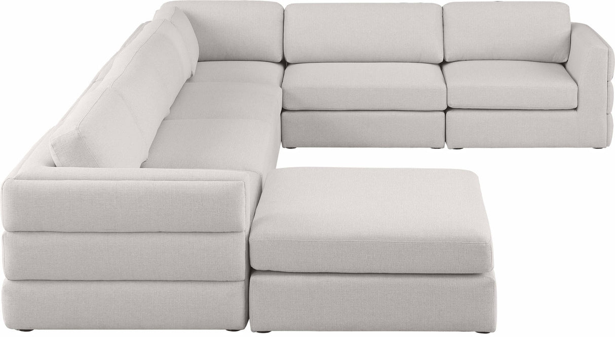 Beckham - Modular Sectional 7 Piece - Beige - Fabric | Home Elegance USA