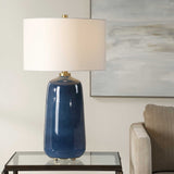 Brae Glaze Table Lamp - Blue by Uttermost - View 2