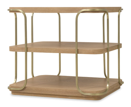 Banyon Bay End Table Desert Oak - Light Brown by Hooker Furniture - View 6
