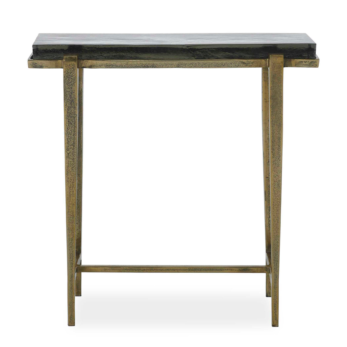 Preston Rectangular Accent Table Brass,Gold - Black / Gold by Uttermost - View 1