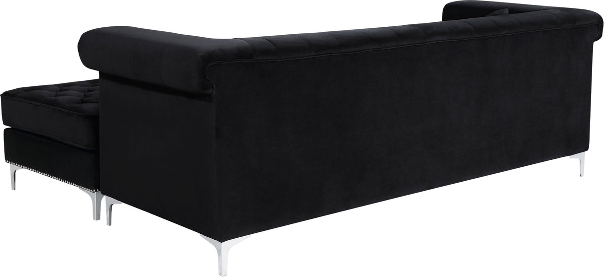 Damian - 2 Piece Reversible Sectional - 608Black - Sectional - Home Elegance USA - 9