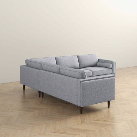 Amber Light Grey Corner Sectional Sofa - sold by Home Elegance USA