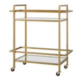 Erena Bar Cart Brass - Gold by Uttermost - View 3