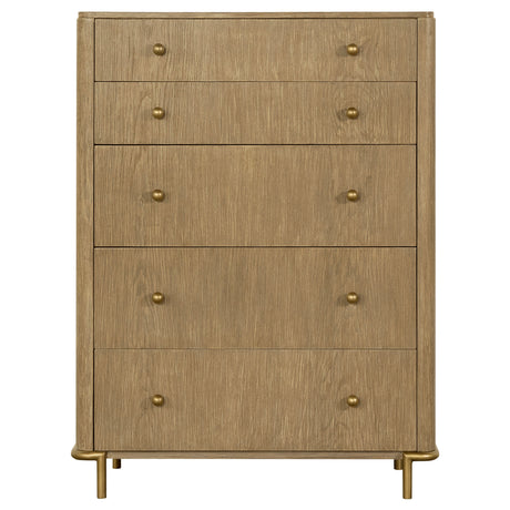 Stevie Sand Wash/Natural Cane 5-piece Bedroom Set - sold by Home Elegance USA